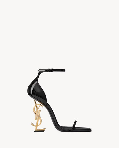Opyum Sandals In Patent Leather 11cm With Box
