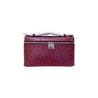 Burgundy Ostrich