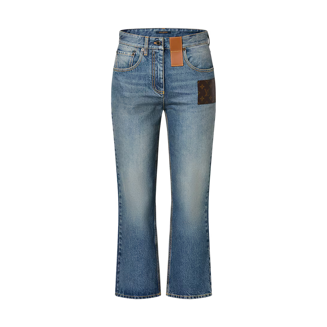 LV Monogram Patch Jeans
