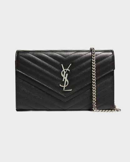 Cassandre Envelope Mini Matelasse Leather Shoulder Bag With Box